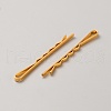 Flower Alloy Rhinestone Tassel Hair Chain Hat for Bridal OHAR-WH20004-01G-2