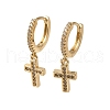 Brass Dangle Earrings EJEW-L271-14KCG-04-1