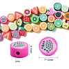 100Pcs Handmade Polymer Clay Fruit Theme Beads DIY-YW0002-40-4