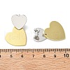 Brass Dangle Stud Earrings EJEW-S262-02GP-3
