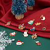 Cheriswelry 24Pcs 12 Style Alloy Enamel Pendants FIND-CW0001-18-5