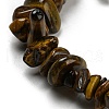 Natural Tiger Eye Chip Beaded Stretch Bracelet G-H294-01B-01-2