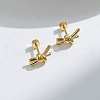 304 Stainless Steel Stud Earrings EJEW-Q028-03A-G-1