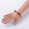 Natural Gemstone Stretch Chakra Bracelets BJEW-JB01686-4