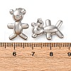 Bear Brass Stud Earrings EJEW-D322-04P-5