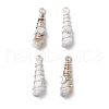 8Pcs Copper & Acrylic & Plastic Pendants PALLOY-JF03887-2
