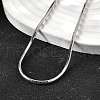 2MM 304 Stainless Steel Snake Chain Necklaces for Women Men STAS-V011-04D-P-2
