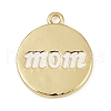 Brass Enamel Charms KK-R224-07G-2