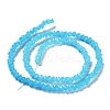 Baking Painted Imitation Jade Glass Bead Strands X-DGLA-A034-J4MM-A13-4