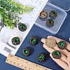 Gorgecraft 10Pcs 1-Hole Alloy Rhinestone Shank Button BUTT-GF0003-54-3