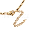 PVD Vacuum Plating 304 Stainless Steel Ring Pendant Necklaces NJEW-N055-22A-G-4