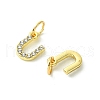 Rack Plating Alloy Rhinestone Pendants PALLOY-S187-01U-2