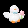Cute Duck Opaque Resin Cabochons RESI-L038-07P-06-2