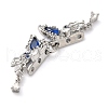 Brass Micro Pave Cubic Zirconia Slide Charms KK-G503-37P-02-2