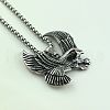 Vintage Stainless Steel Eagle Pendant Necklaces for Men KB7444-3
