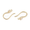 Brass Micro Pave Cubic Zirconia Earring Hooks KK-U008-09G-2