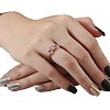 Heart & Infinity Alloy with Crystal Rhinestone Finger Rings for Women FS-WG07318-08-3