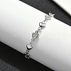 304 Stainless Steel Link Bracelets BJEW-Z132-01P-1
