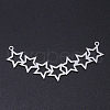 201 Stainless Steel Laser Cut Pendants STAS-S105-T884-1-1