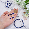 SUPERFINDINGS 2 Strands Natural Lapis Lazuli Beads Strands G-FH0002-38-3