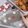CRASPIRE 60Pcs 3 Colors Heart Adhesive Wax Seal Stickers DIY-CP0010-21-3