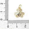 Rack Plating Brass Micro Pave Cubic Zirconia Pendants KK-H509-23G-01-3