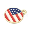 Independence Day Alloy Enamel Pandants FIND-M083-05B-G-2