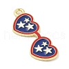 Independence Day Alloy Enamel Pandants FIND-M083-05F-G-2