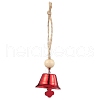 Iron Bell Pendant Decoration HJEW-JM02489-01-1
