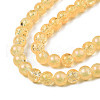 Translucent Crackle Glass Beads Strands CCG-T003-01F-3
