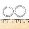 Tarnish Resistant 202 Stainless Steel Huggie Hoop Earrings EJEW-O087-08N-P-2