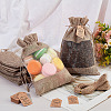 CRASPIRE 25Pcs Burlap Packing Pouches Drawstring Bag DIY-CP0007-77-4