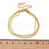 304 Stainless Steel Multi-strand Bracelet X-BJEW-I304-02G-4