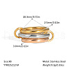 Stainless Steel Interlocking Stackable Rings for Women UZ3433-5-1