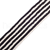 10Strand 2 Colors Black and White Flat Round Handmade Polymer Clay Beads CLAY-CJ0001-36-1