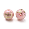 UV Plating Rainbow Iridescent Acrylic Beads PACR-E001-02D-3
