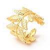 Ion Plating(IP) 201 Stainless Steel Open Cuff Ring RJEW-E063-53G-1