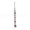 7 Chakra Nuggets Natural Gemstone Pocket Pendant Decorations HJEW-JM01049-03-2