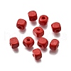 Spray Painted Wooden Beads WOOD-P021-01A-24-1