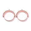 Alloy Open Back Bezel Pendants PALLOY-Z003-12RG-1