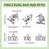 SUNNYCLUE 2 Styles Tibetan style Alloy Pendants PALLOY-SC0012-66-2
