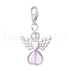 Heart Angel Acrylic Pendant Decorations HJEW-JM02538-02-3