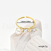 Simple Style Brass Pave Cubic Zirconia Open Rings IO7806-6