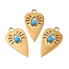 Ion Plating(IP) 304 Stainless Steel Pendants STAS-R122-06G-1