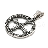 316 Surgical Stainless Steel Pendants STAS-E212-62AS-2