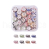 Silver Color Plated Alloy Rhinestone European Beads CPDL-X0001-02-1