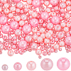 SOFPLATE 1830Pcs 5 Styles ABS Plastic Imitation Pearl Beads OACR-SP0001-01A-1