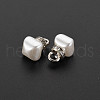 ABS Plastic Imitation Pearl Charms KK-N242-017-4