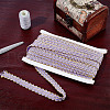 Polyester Filigree Wavy Lace Ribbon OCOR-WH0082-211B-5