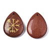 Synthetic Goldstone Pendants G-T122-72J-3